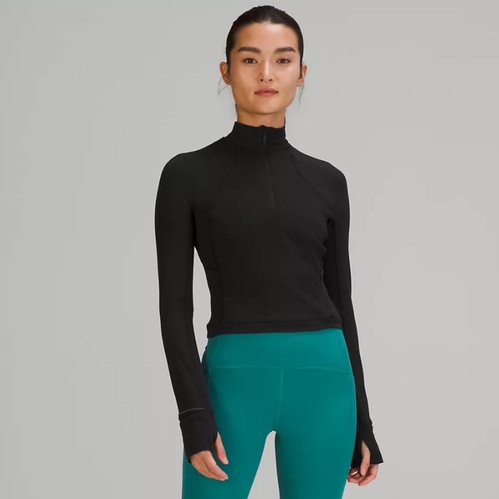 Lululemon It’s Rulu Cropped Half Zip Jacket